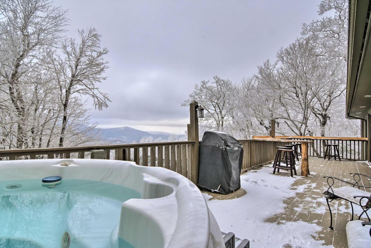 Cabin With Hot Tub And Mountain Views Less Than 5 Mi To Boone 布洛英罗克山 外观 照片